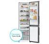 Lodówka Candy Fresco 300 CNCQ2T518EX Pełny No Frost 182,5cm Komora świeżości Platinum Inox