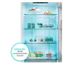 Lodówka Candy Fresco 300 CNCQ2T518EX Pełny No Frost 182,5cm Komora świeżości Platinum Inox