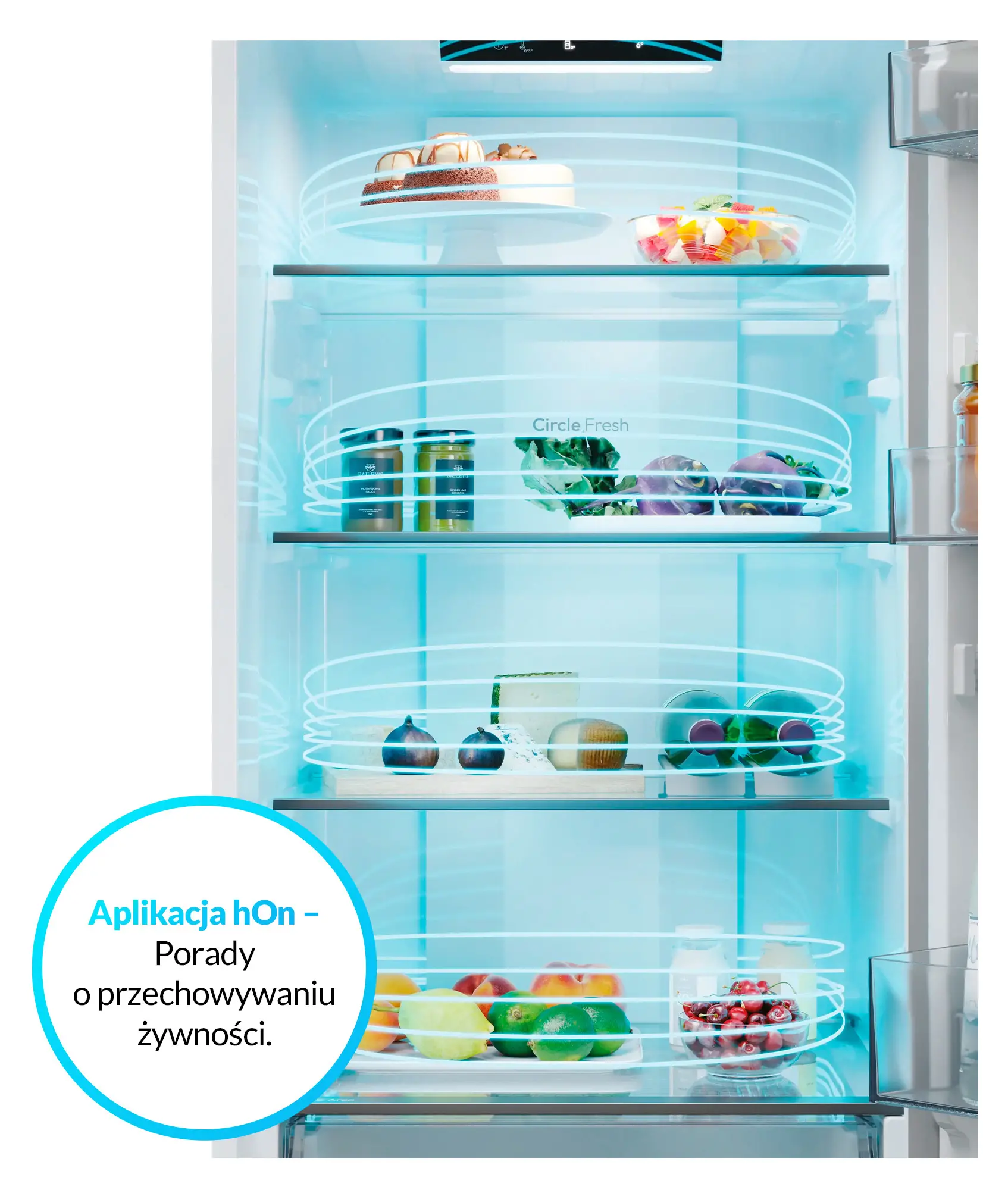Lodówka Candy Fresco 300 CNCQ2T518EX Pełny No Frost 182,5cm Komora świeżości Platinum Inox