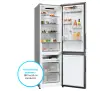Lodówka Candy Fresco 300 CNCQ2T518EX Pełny No Frost 182,5cm Komora świeżości Platinum Inox