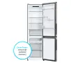 Lodówka Candy Fresco 300 CNCQ2T518EX Pełny No Frost 182,5cm Komora świeżości Platinum Inox