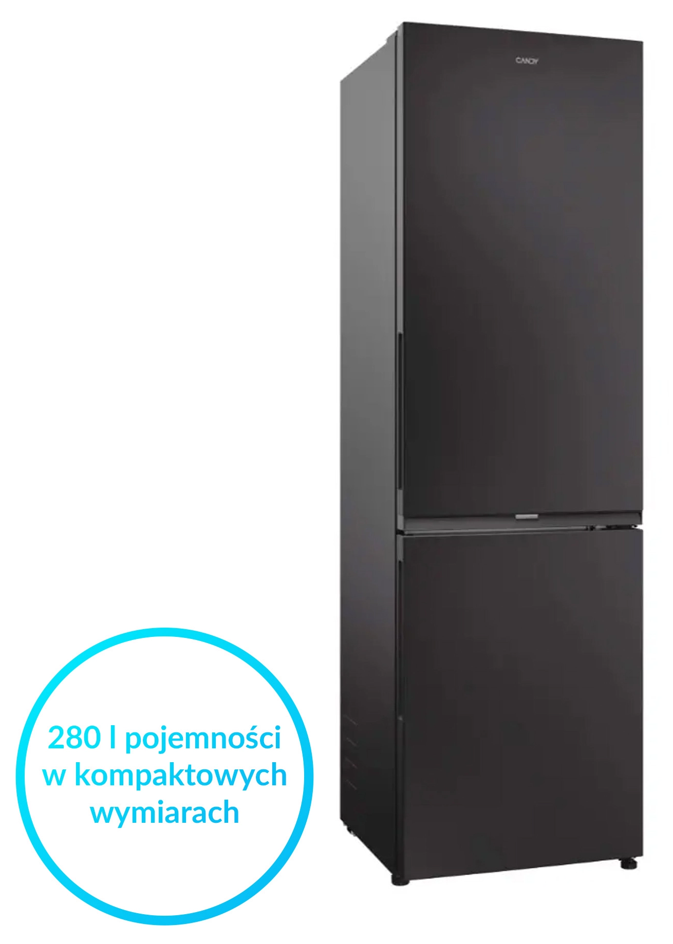 Lodówka Candy Fresco 300 CNCQ2T518EB Pełny No Frost 182,5cm