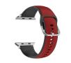 Pasek Beline Silico Leather do  Apple Watch 42/44/45/49mm Czerwono-czarny