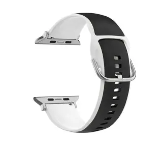 Beline Silico Leather do Apple Watch 42/44/45/49mm Czarno-biały