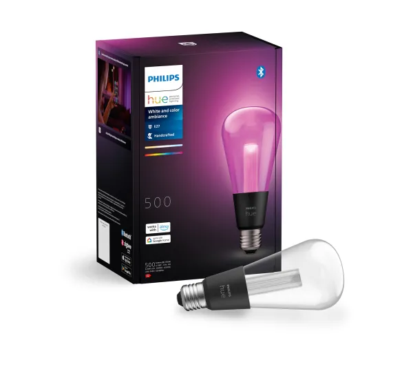 Inteligentne oświetlenie - Philips Hue White and Colour Ambiance ST72 E27