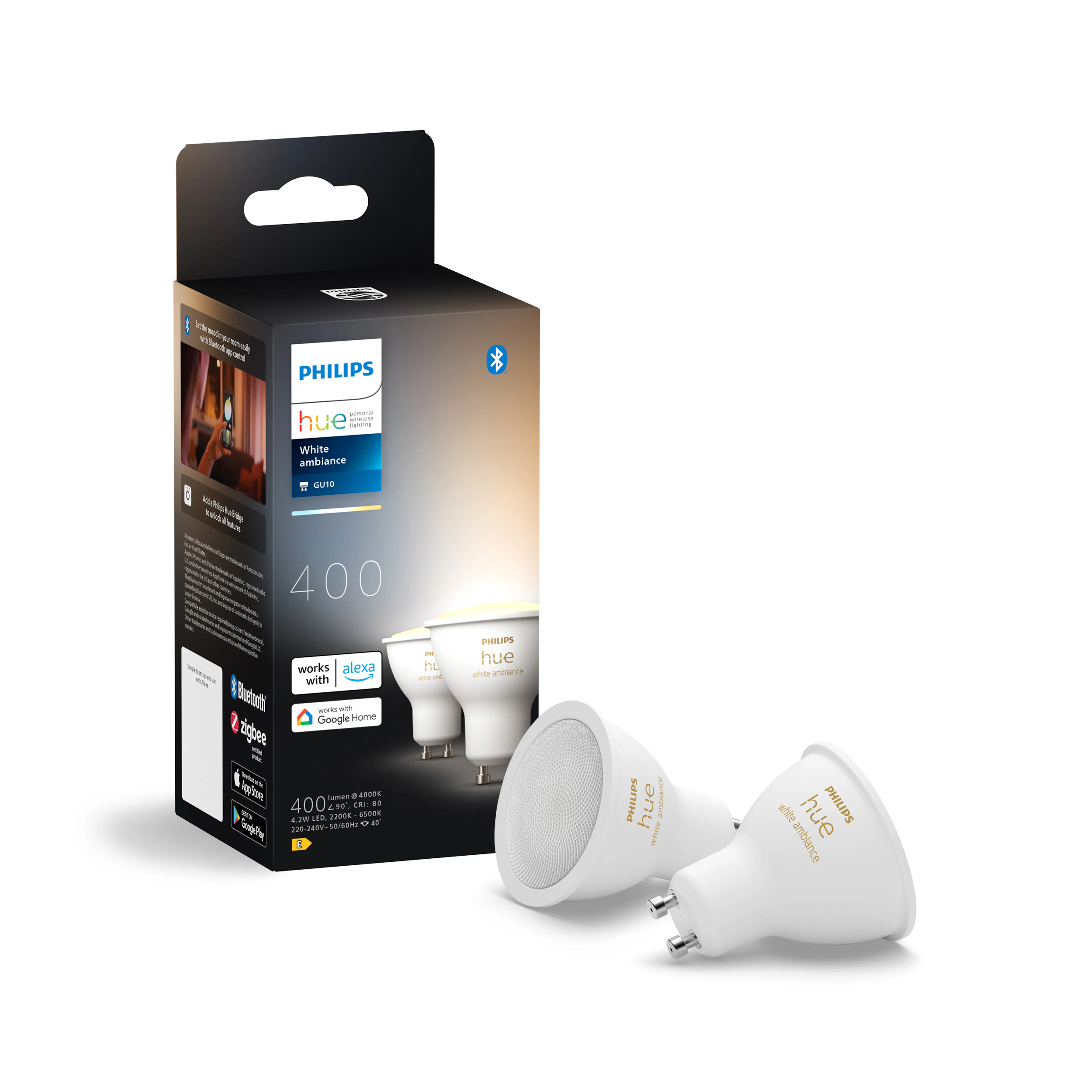 Żarówka LED Philips Hue White Ambiance GU10 2szt.