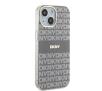 Etui DKNY IML Mono & Stripe MagSafe do iPhone 15 Beżowy