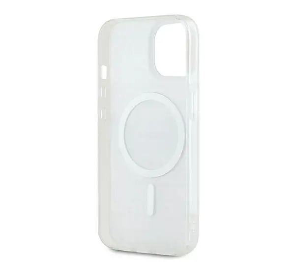 DKNY IML Mono & Stripe MagSafe do iPhone 15 Beżowy