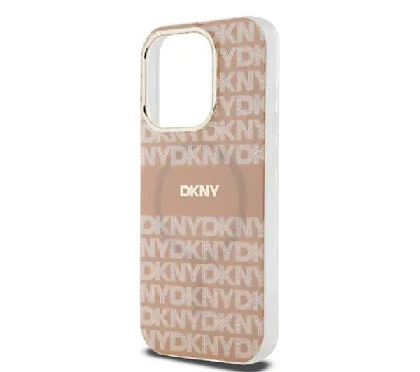 DKNY IML Mono & Stripe MagSafe do iPhone 15 Pro Max Różowy