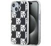 Etui DKNY IML Checkered Mono Pattern do iPhone 15 Czarny