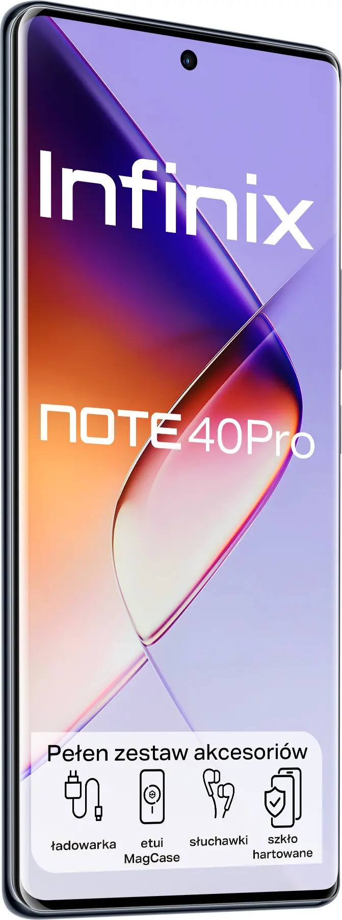 Smartfon Infinix Note 40 Pro 12/256GB 6,78" 120Hz 108Mpix Obsidian Black