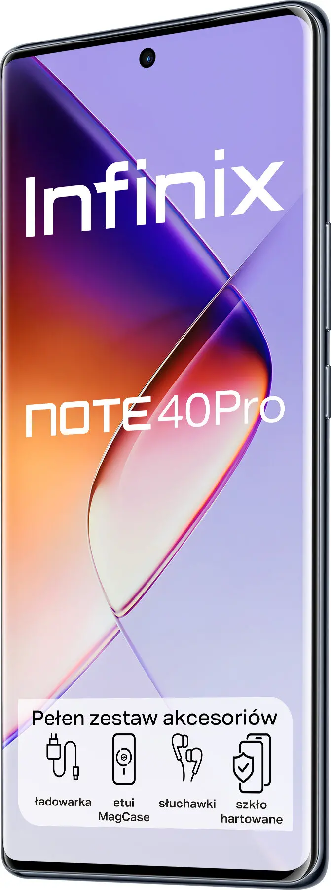 Smartfon Infinix Note 40 Pro 12/256GB 6,78" 120Hz 108Mpix Obsidian Black