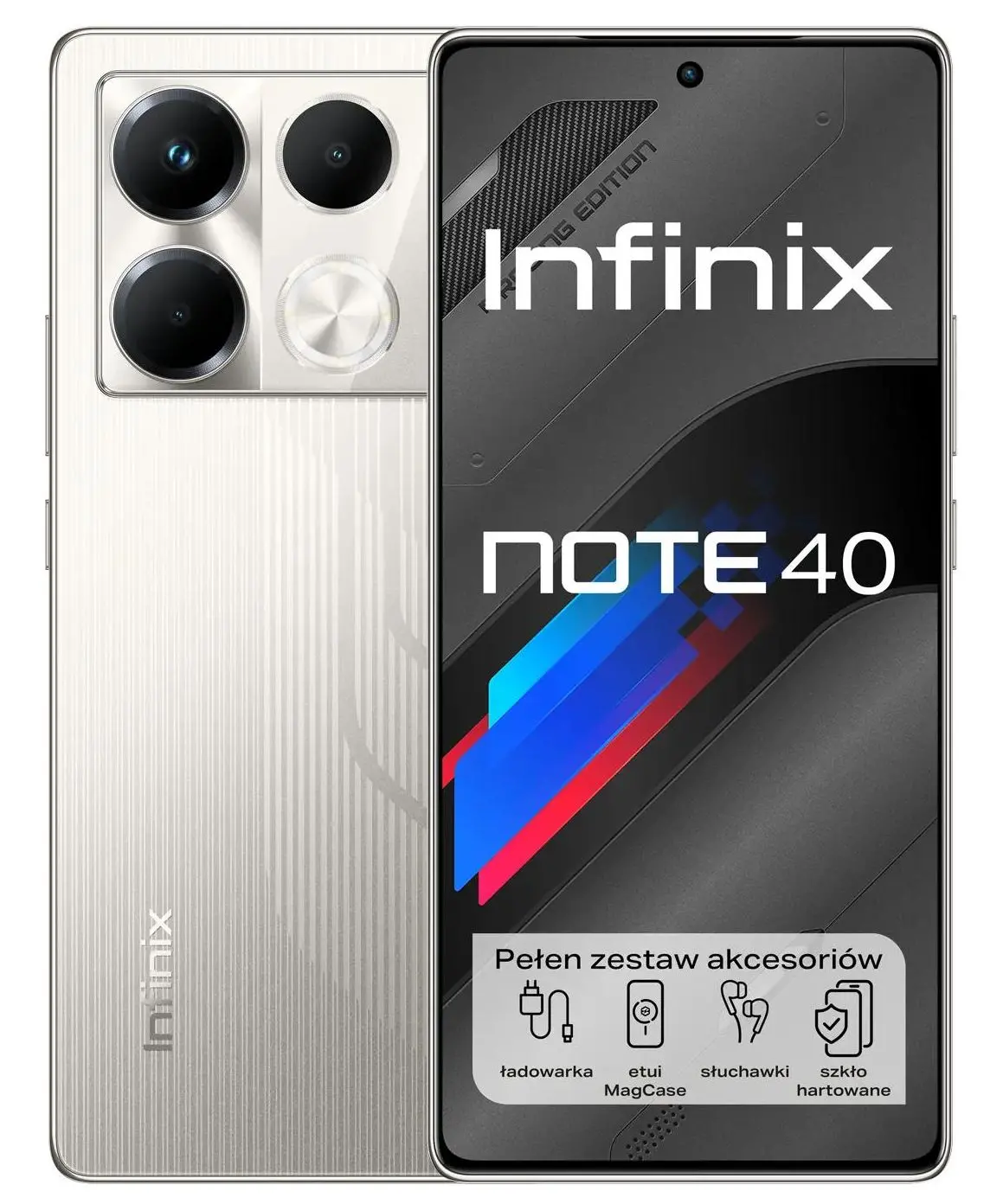 Smartfon Infinix Note 40 8/256GB 6,78" 120Hz 108Mpix Racing Grey Edition