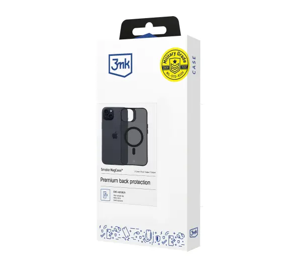 3mk Smoke MagCase do iPhone 15 Plus Czarny