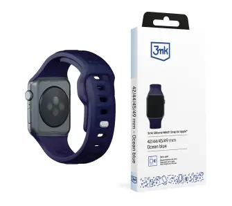 Pasek 3mk do Apple Watch 44/45/49mm Ciemnoniebieski
