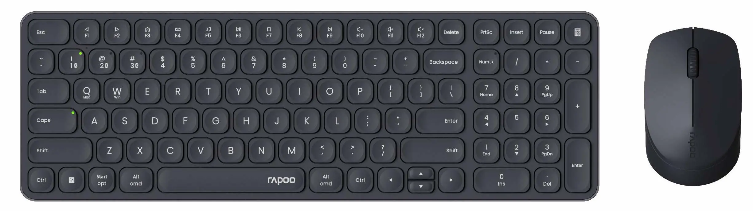 Zestaw Rapoo 9310M Czarny