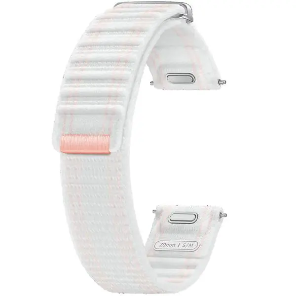 Pasek Samsung Fabric Band do Watch 7/6/5/4 20 mm S/M Biały