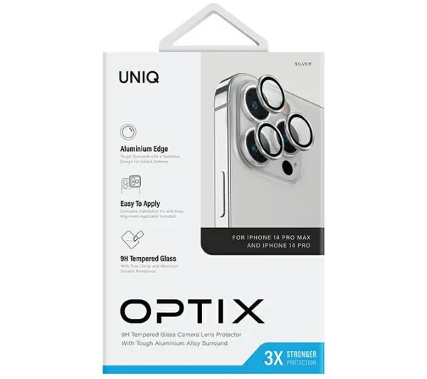 UNIQ Optix Aluminium Camera Lens Protector do iPhone 14 Pro/14 Pro Max