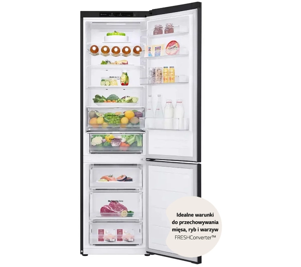 LG GBV3200DEP Pełny No Frost 203cm Komora świeżości Ciemny grafit mat - Kup na Raty - RRSO 0%