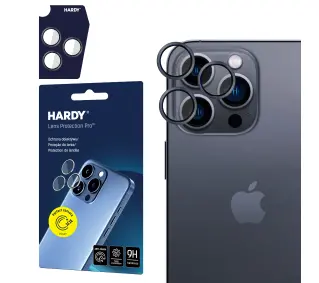 3mk Hardy Lens Protection Pro Black na aparat iPhone 15 Pro Max