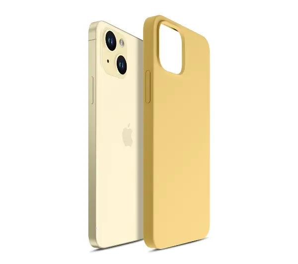 3mk Hardy Silicone MagCase do iPhone 15 Żółty
