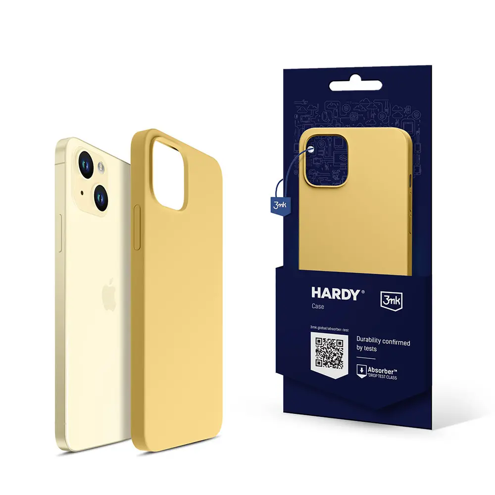Etui 3mk Hardy Silicone MagCase do iPhone 15 Żółty