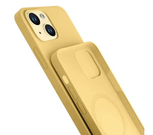 3mk Hardy Silicone MagCase do iPhone 15 Żółty