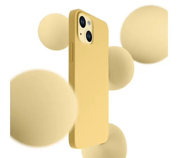 3mk Hardy Silicone MagCase do iPhone 15 Żółty