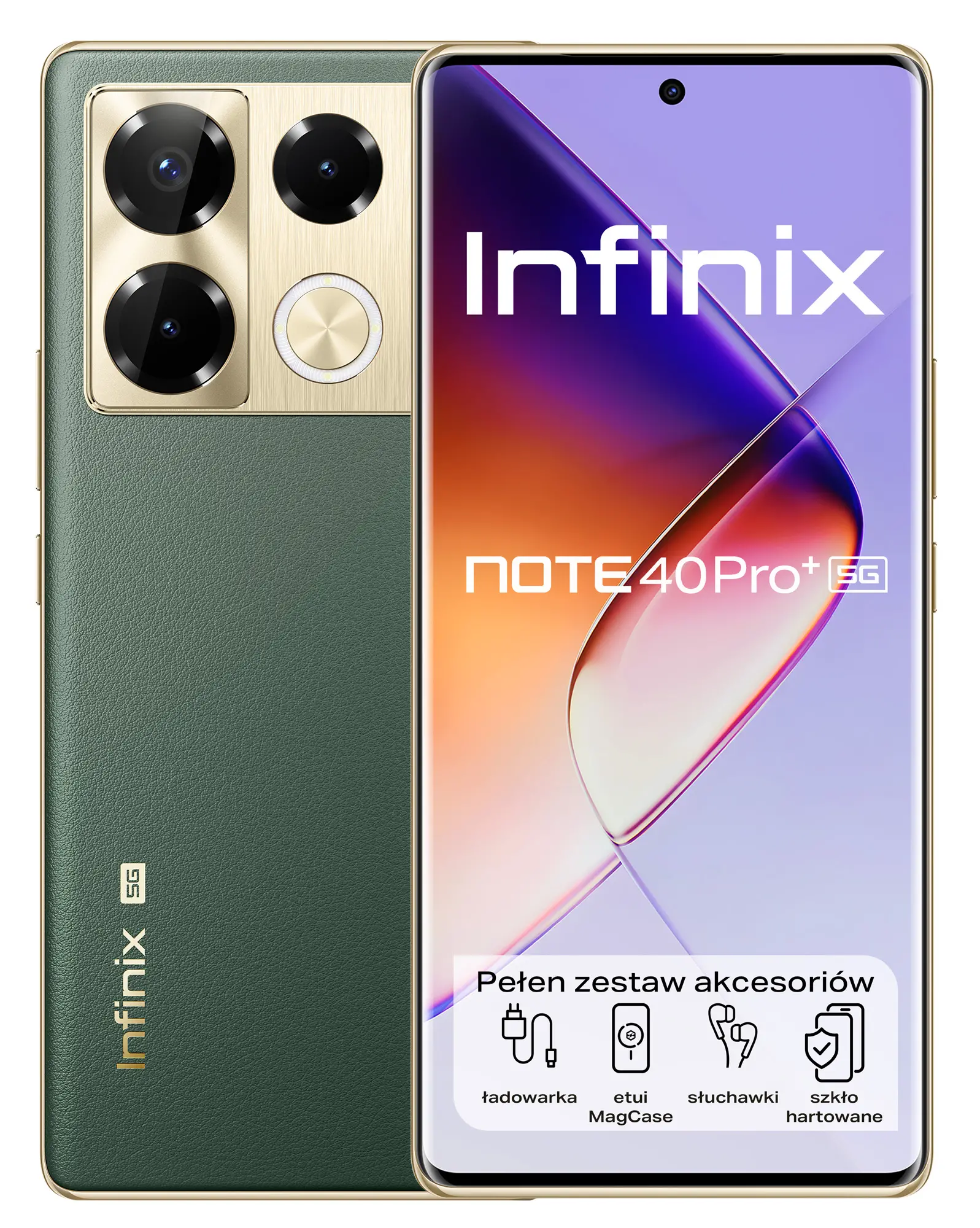 Smartfon Infinix Note 40 Pro+ 5G 6,78" 120Hz 108Mpix Zielony
