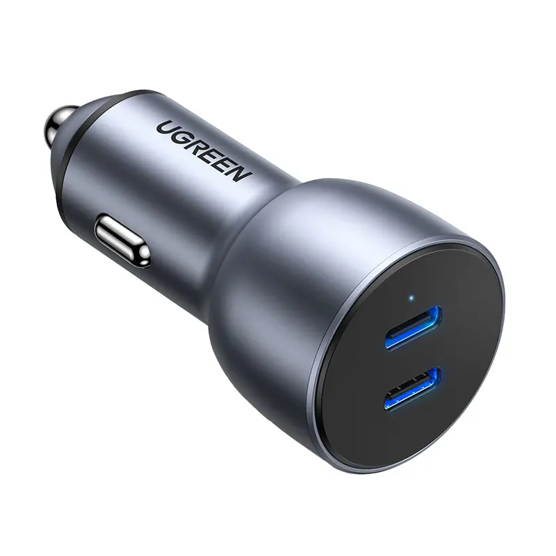 Ładowarka samochodowa UGREEN CD213 2x USB-C 36W Szary