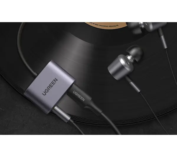 UGREEN CM231 USB-C do mini jack 3.5mm Szary