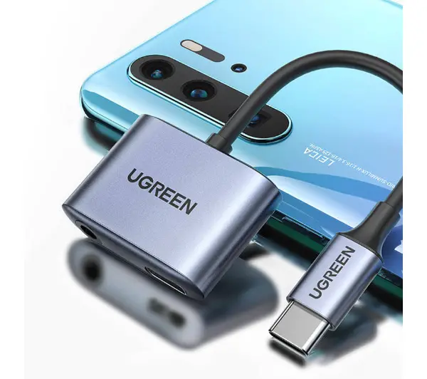 UGREEN CM231 USB-C do mini jack 3.5mm Szary