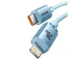 Kabel Baseus USB-C do Lightning Crystal Shine 20W 1,2m Niebieski