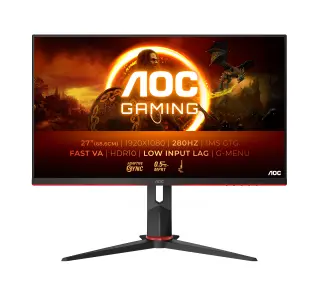 AOC 27G2ZN3/BK 27" Full HD Fast VA 280Hz 0,5ms MPRT Gamingowy - Kup na Raty - RRSO 0%