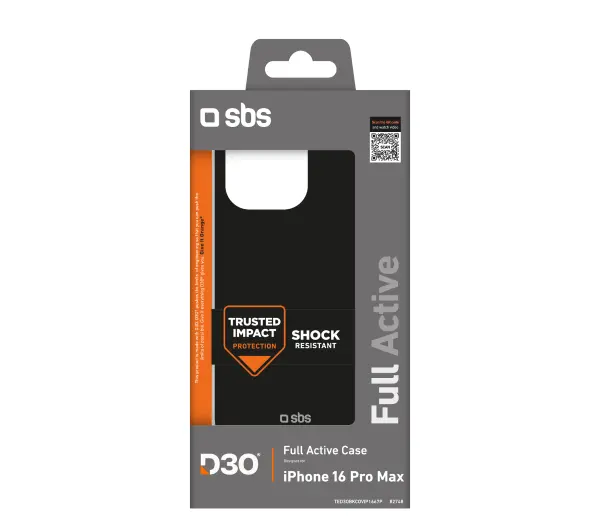 SBS D3O do iPhone 16 Pro Max Czarny