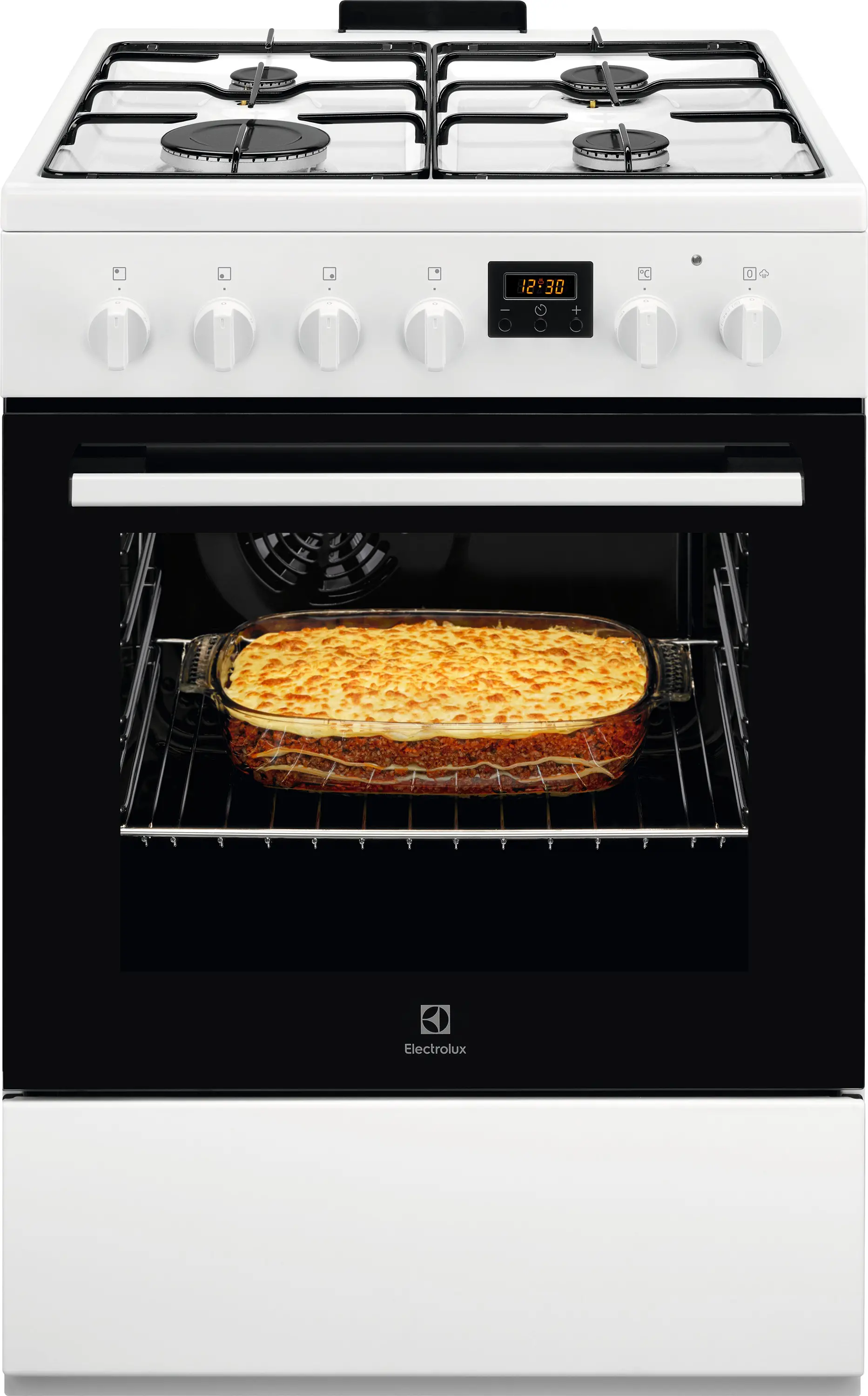 Kuchnia gazowo-elektryczna Electrolux 600 LKK660222W Pieczenie parowe Termoobieg