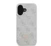 Etui Guess hardcase Leather 4G Triangle Strass do iPhone 16 Różowy