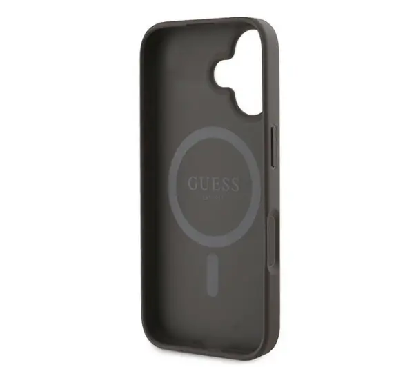 Guess 4G Printed Stripes MagSafe do iPhone 16 Plus Brązowy