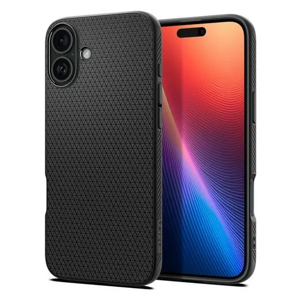 Etui Spigen Liquid Air do iPhone 16 Plus Czarny