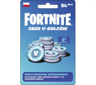 Doładowanie Fortnite 2800 V-dolców [Bon Agencyjny] Obecnie dostępne tylko w sklepach stacjonarnych