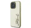 Etui Karl Lagerfeld Hardcase Metal Signature do iPhone 16 Pro Złoty