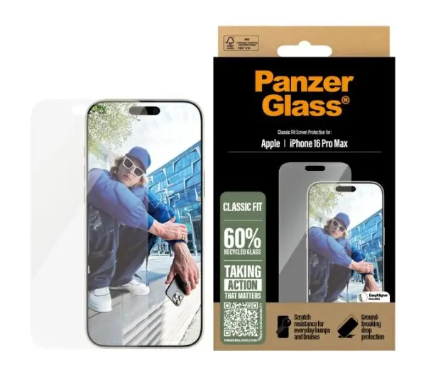 PanzerGlass Screen Protector do iPhone 16 Pro Max