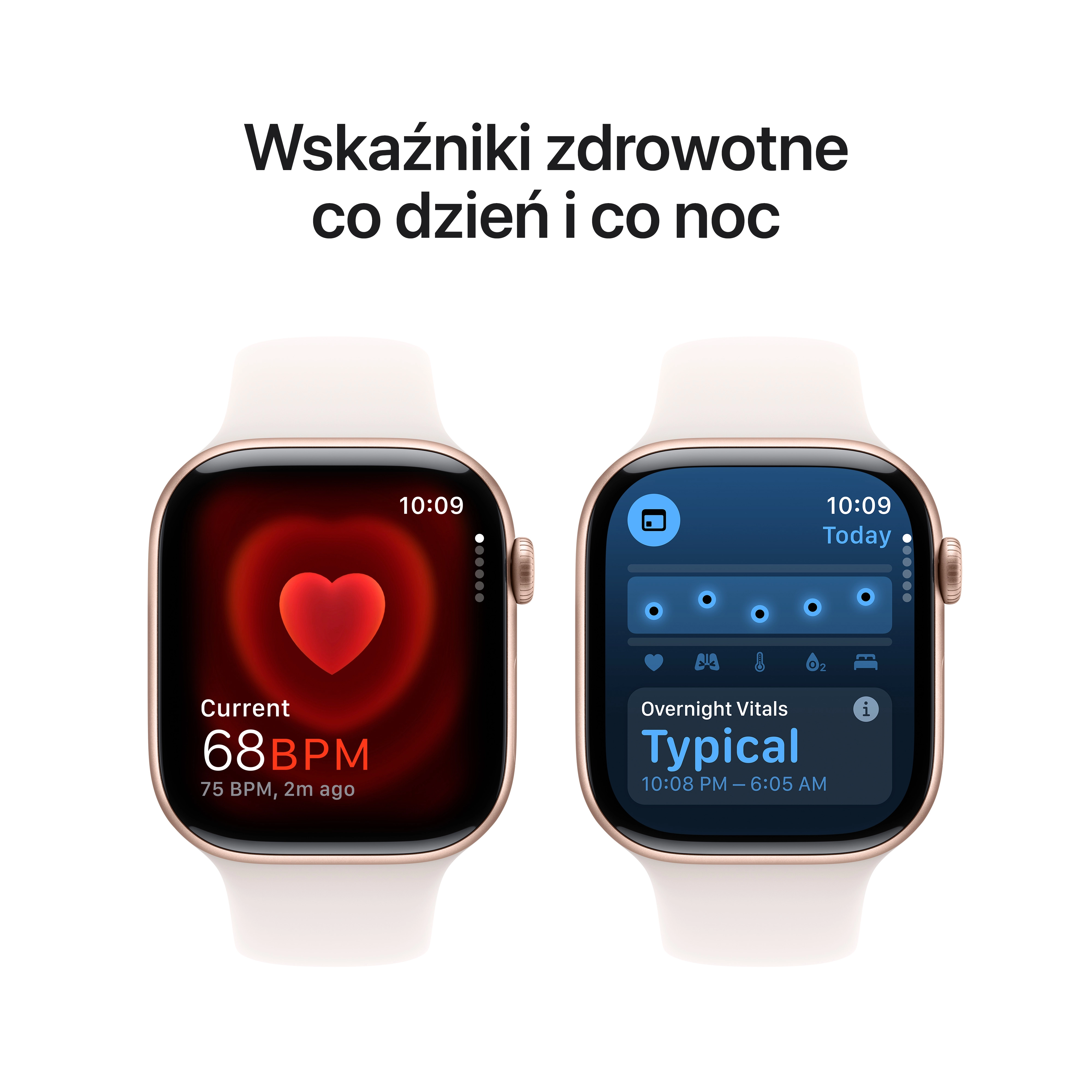 Apple Watch Series 10 GPS  42mm aluminium różowe złoto pasek sportowy w kolorze łagodnego różu M/L