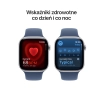 Apple Watch Series 10 GPS 46mm z aluminium srebrny pasek sportowy denim M/L