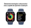 Apple Watch Series 10 GPS 46mm z aluminium srebrny pasek sportowy denim M/L