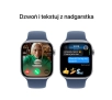 Apple Watch Series 10 GPS 46mm z aluminium srebrny pasek sportowy denim M/L
