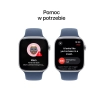 Apple Watch Series 10 GPS 46mm z aluminium srebrny pasek sportowy denim M/L