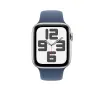 Smartwatch Apple Watch SE 2gen GPS koperta 40mm z aluminium Srebrny pasek sportowy Denim M/L