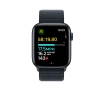 Apple Watch SE 2gen GPS koperta 44mm z aluminium Północ opaska sportowa Atramentowy