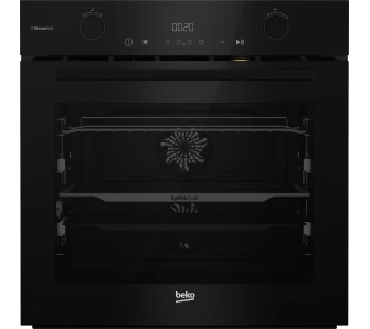 Piekarnik elektryczny parowy Beko BCBVMS17400KSBS bPro500 Split&Cook SteamAdd Termoobieg Czarny